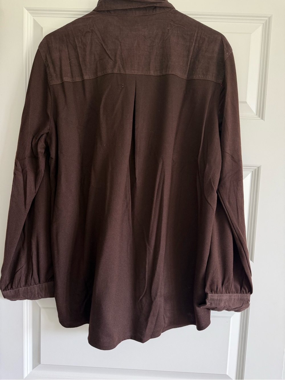 Young Threads NWT Brown Button Front Blouse Size Large Boho Cottagecore - Picture 10 of 11